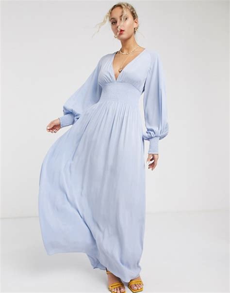 asos pale blue dress